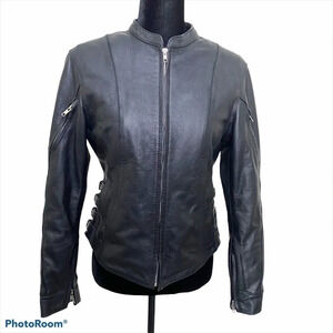 FIRST CLASSICS WOMEN'S LEATHER MOTORCYCLE JACKETS Moto size small